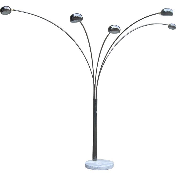 Five Arm Arc Floor Lamp | 5 Light Floor Lamp, Arc Floor Lamps, Black Floor  Lamp For 5 Light Arc Floor Lamps (View 9 of 15)