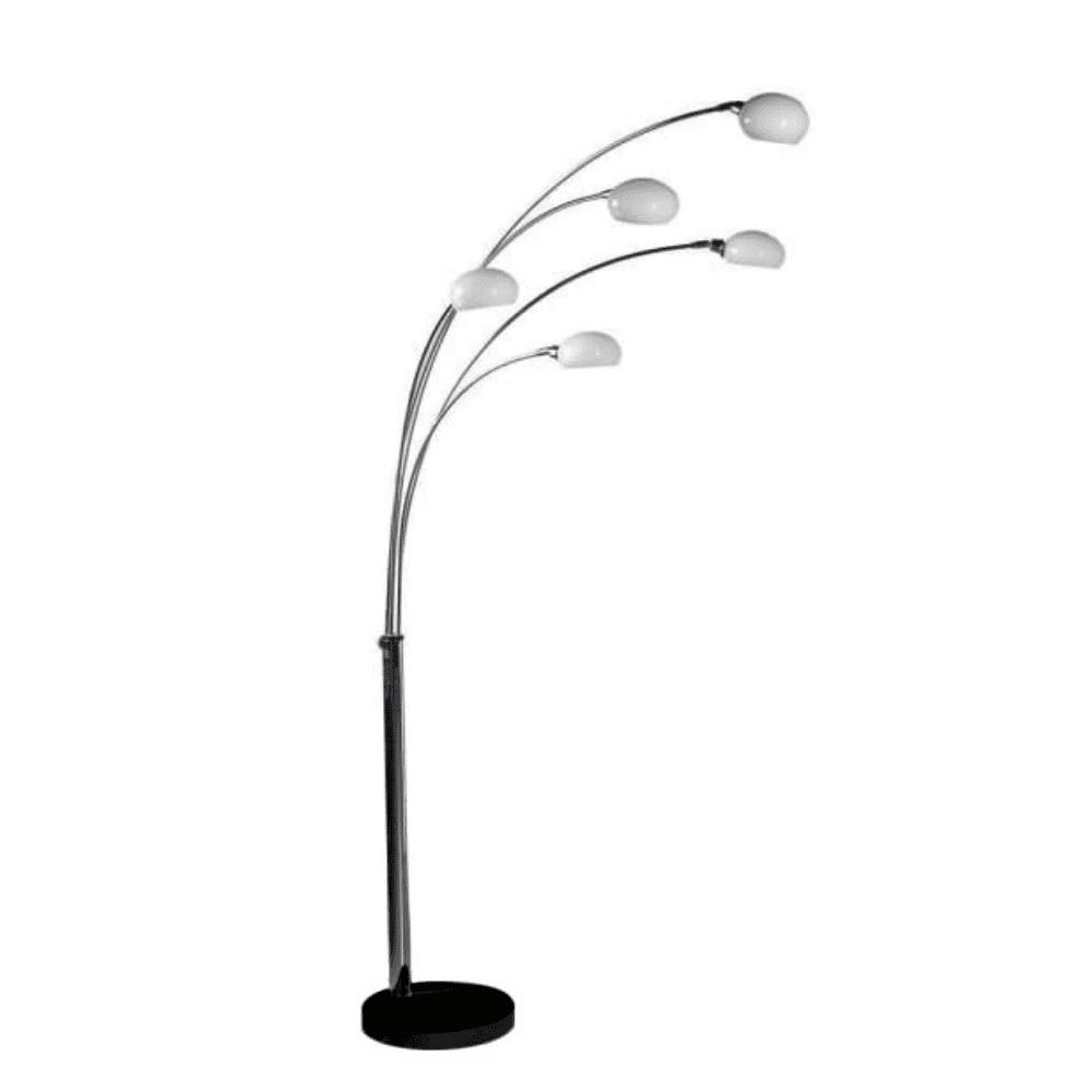 Five Light Floor Lamp – Chrome – Edmunds And Clarke Furniture With Regard To 5 Light Floor Lamps (View 11 of 15)