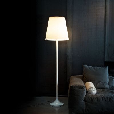 Floor Lamp Fontana Arte Lumen Pertaining To Frosted Glass Floor Lamps (Photo 3 of 15)