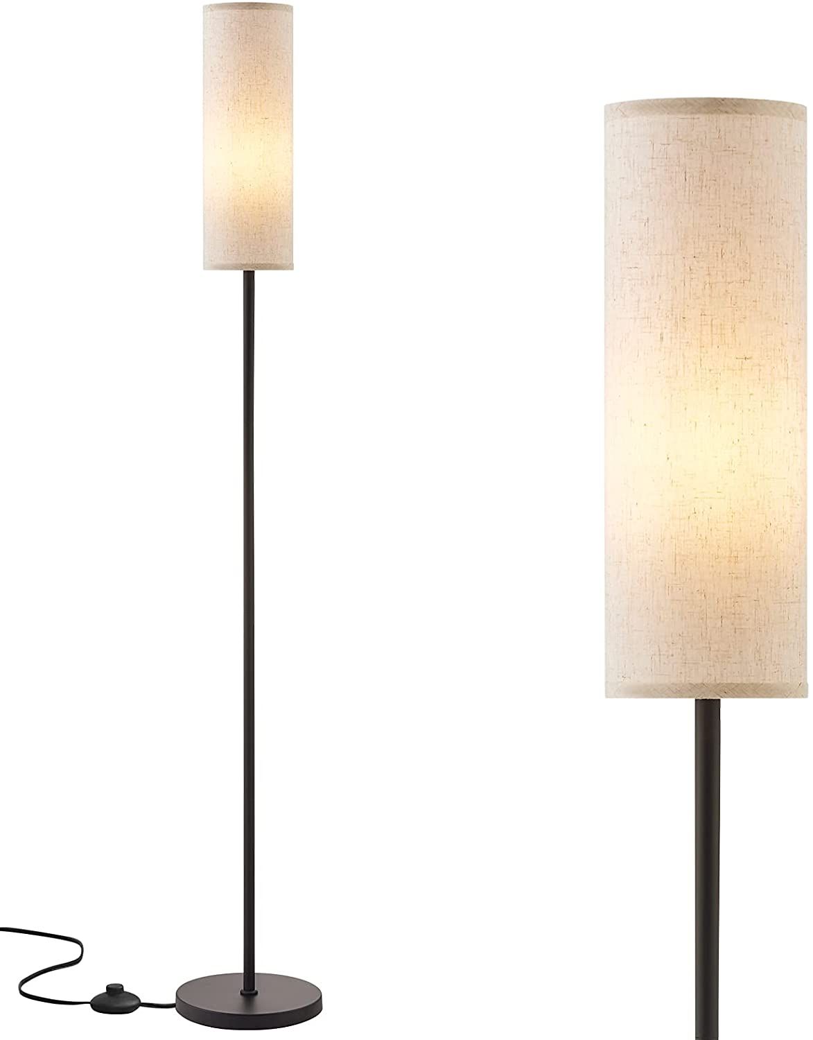 Floor Lamp For Living Room Modern – Pole Lamps For Bedrooms Tall,modern  Standing Lamps With Lampshade, 65'' Tall Lamp Fo – Walmart With Regard To Modern Floor Lamps (Photo 11 of 15)
