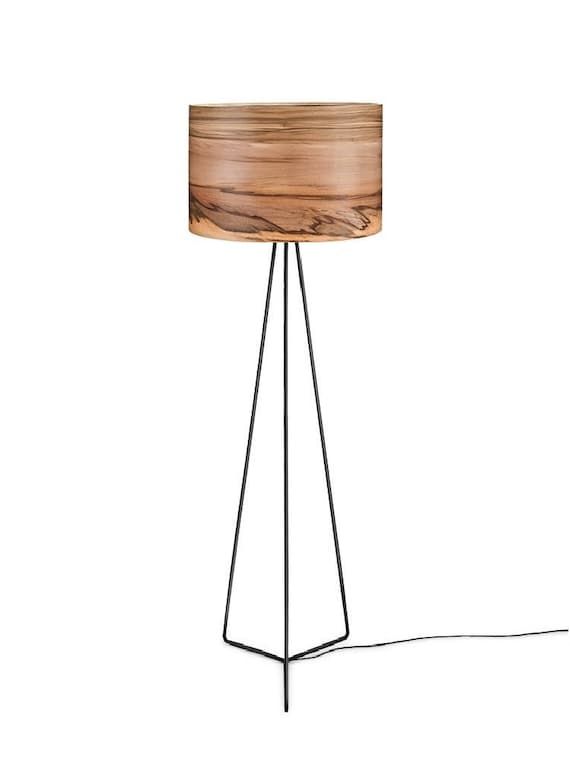 Floor Lamp Wooden Lamp Modern Floor Lamp Natural Wood – Etsy Intended For Modern Floor Lamps (Photo 13 of 15)
