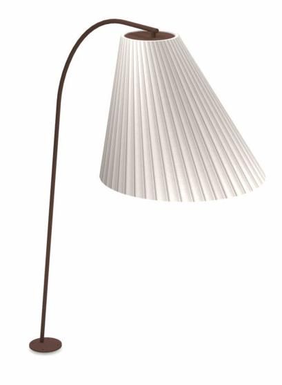 Floorlamp Cone Met/brown Lamps.pleated H271cm With Cone Floor Lamps (Photo 3 of 15)