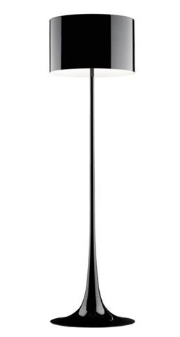 Flos Floor Lamp Spun Light F (glossy Black – Metal) – Myareadesign.it Regarding Black Floor Lamps (Photo 2 of 15)