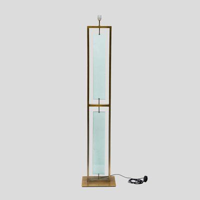 Fontana Arte Style Brass And Clear Glass Floor Lamps, Set Of 2 En Vente Sur  Pamono Intended For Clear Glass Floor Lamps (Photo 12 of 15)