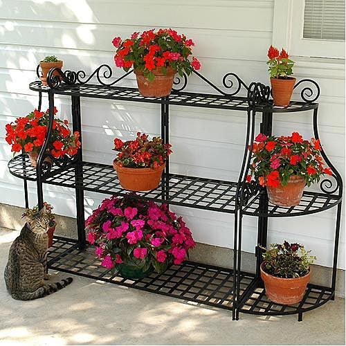 Forged Plant Stand 3 Tier And Corner Stand | Plant Stands Outdoor, Plant  Stand Indoor, Wrought Iron Plant Stands In Iron Plant Stands (View 12 of 15)