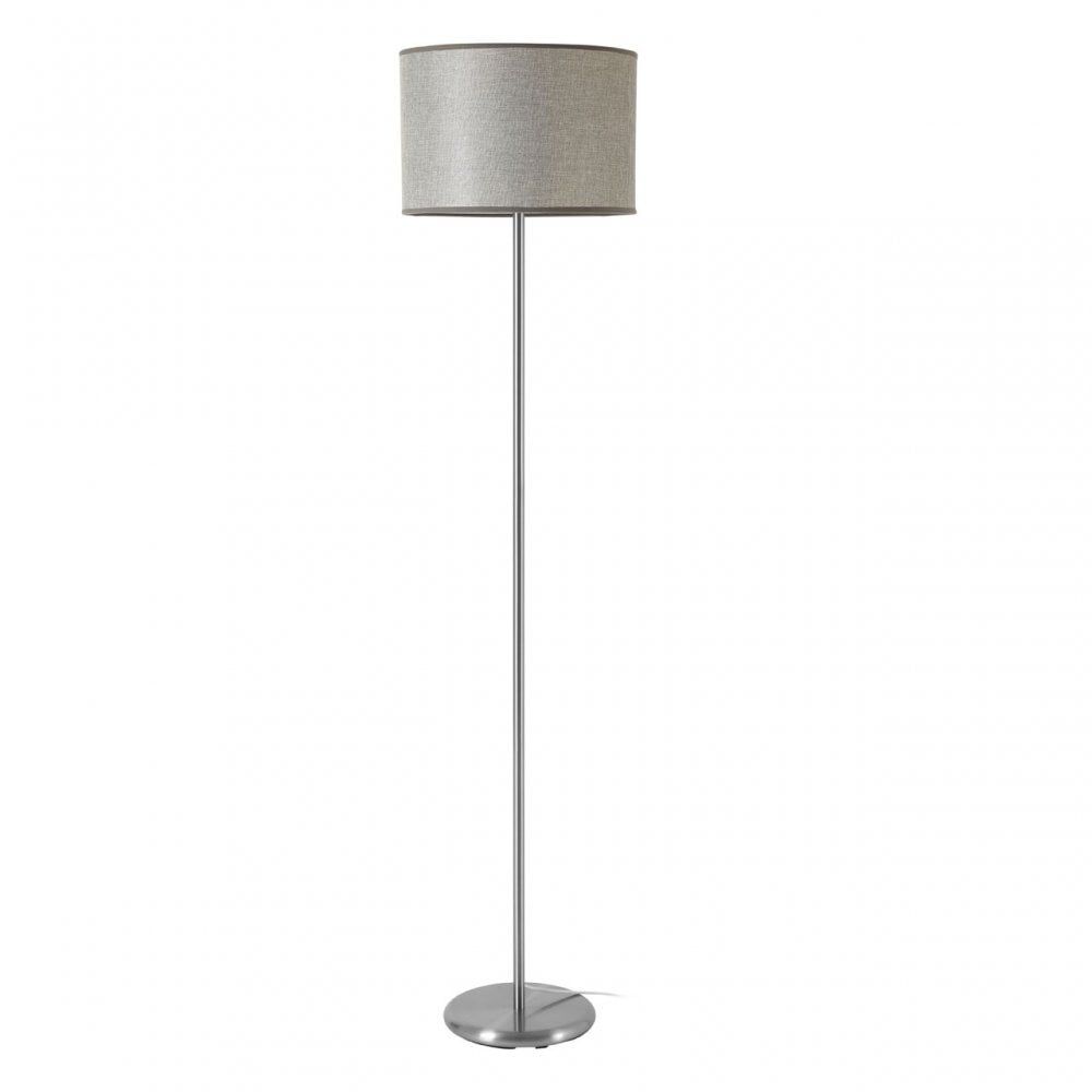 Forma Grey Shade Floor Lamp With Eu Plug, Stainless Steel, Grey | Clanbay  Cb9204 With Regard To Grey Shade Floor Lamps (Photo 1 of 15)