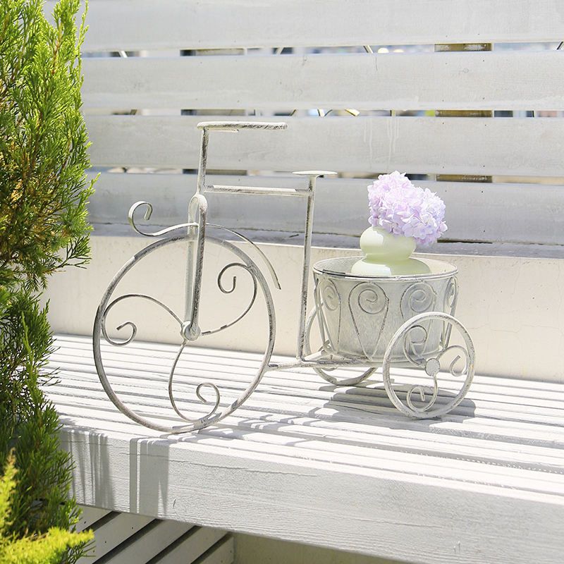 Garden Antique Grey Iron Metal Bicycle Flower Planter Displays Rack Outdoor Plant  Stand Holder – Buy Metal Wall Plant Pot Holder,outdoor Plant Stand,metal  Wall Plant Pot Holder Product On Alibaba Pertaining To Ancient Grey Plant Stands (View 3 of 15)