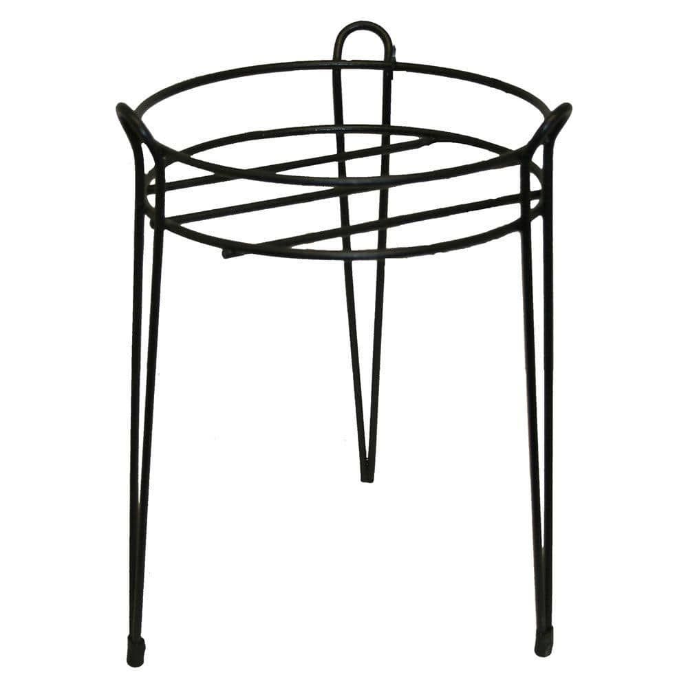 Gilbert & Bennett 15 In. Black Basic Metal Plant Stand S1015 B – The Home  Depot For 15 Inch Plant Stands (Photo 1 of 15)