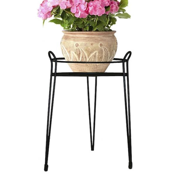 Gilbert & Bennett 15 In. Black Basic Metal Plant Stand S1015 B – The Home  Depot Within 15 Inch Plant Stands (Photo 5 of 15)