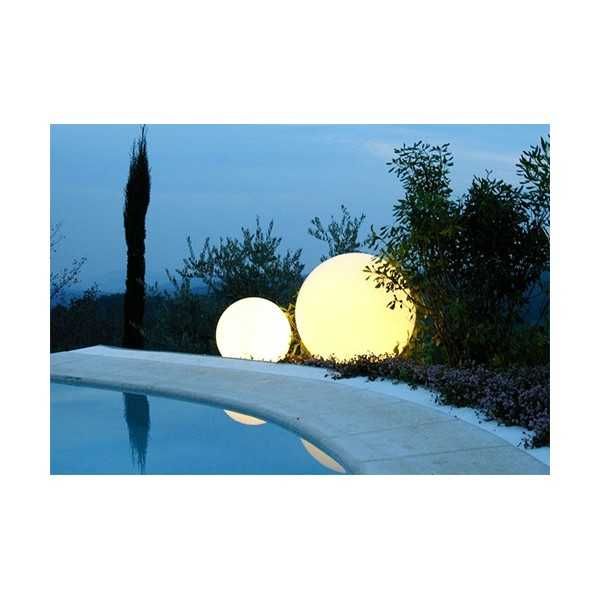 Globo 70 Large Luminous Ball Floor Lamp 70 Cm Diameter Timeless Design In Sphere Floor Lamps (View 13 of 15)