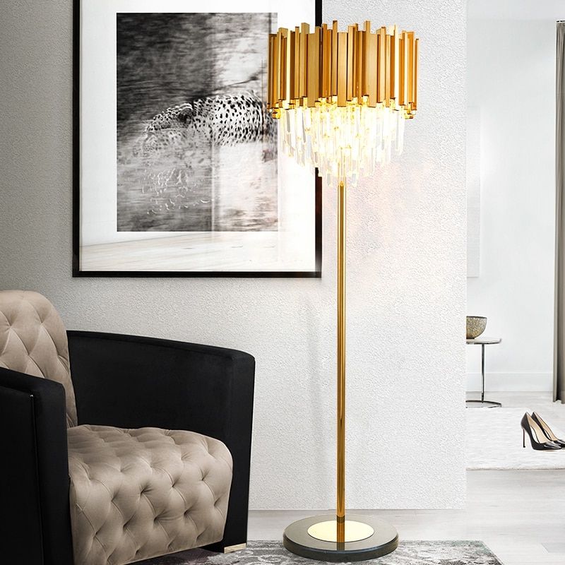 Gold Crystal Floor Lamp Best Sale, Save 51%. Pertaining To Gold Floor Lamps (Photo 6 of 15)