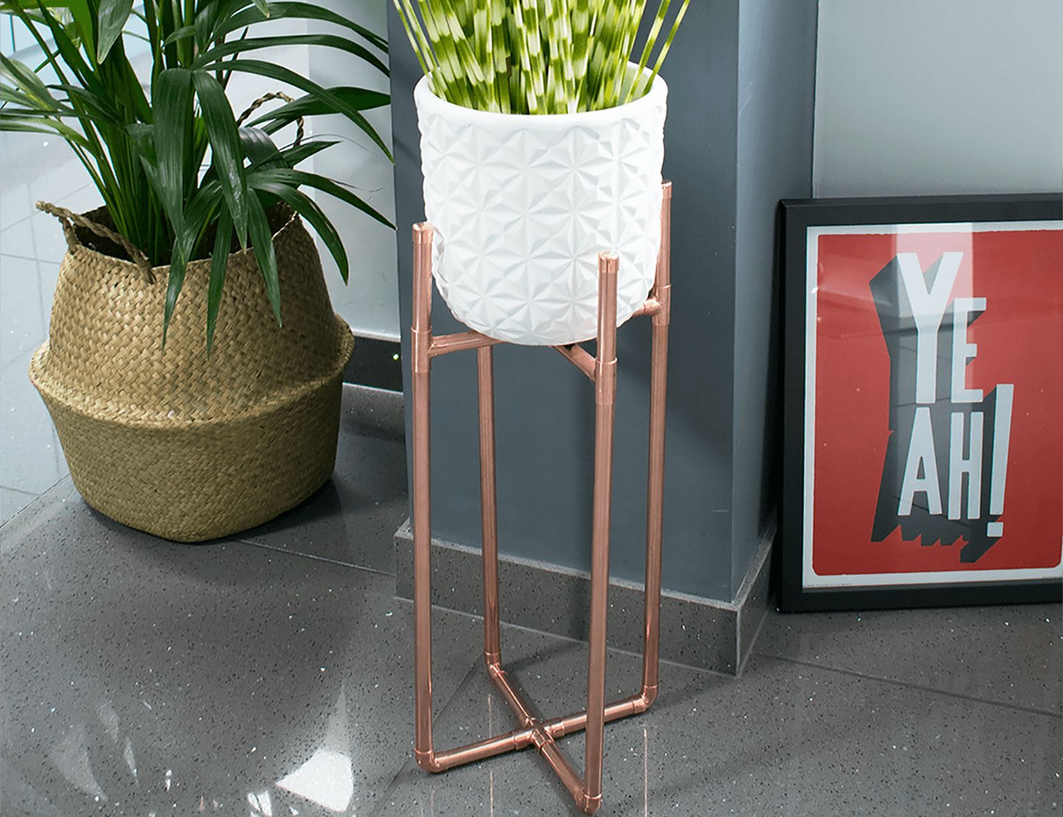 How To Make A Diy Copper Plant Stand – Caradise Throughout Copper Plant Stands (View 10 of 15)