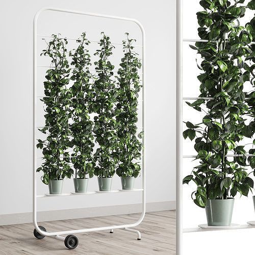 Indoor Outdoor Plant Plant Stand Ivy Shelf Metal Vase 3d Model | Cgtrader Throughout Ivory Plant Stands (Photo 13 of 15)