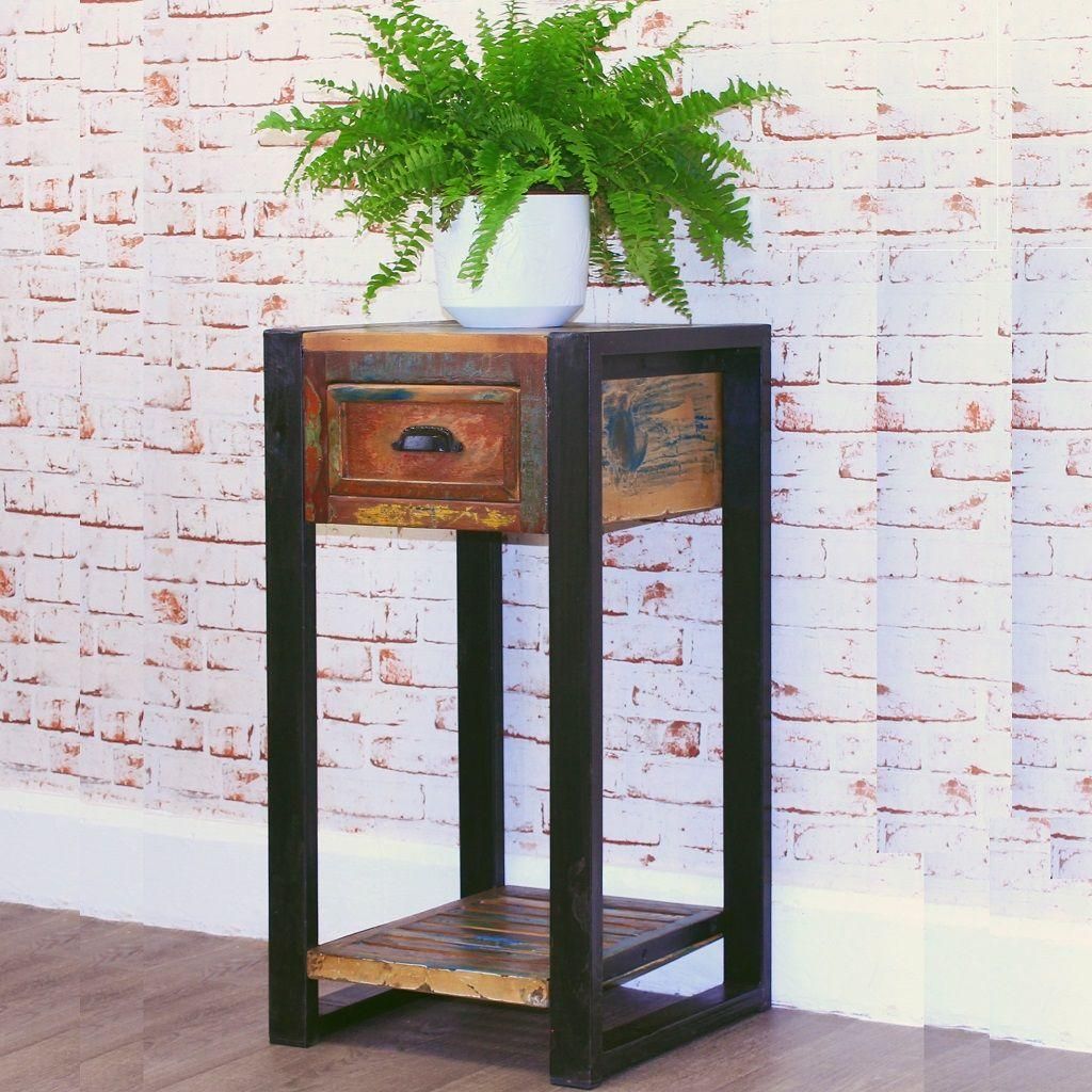 Industrial Chic Plant Stand Or Lamp Table Pertaining To Industrial Plant Stands (View 13 of 15)