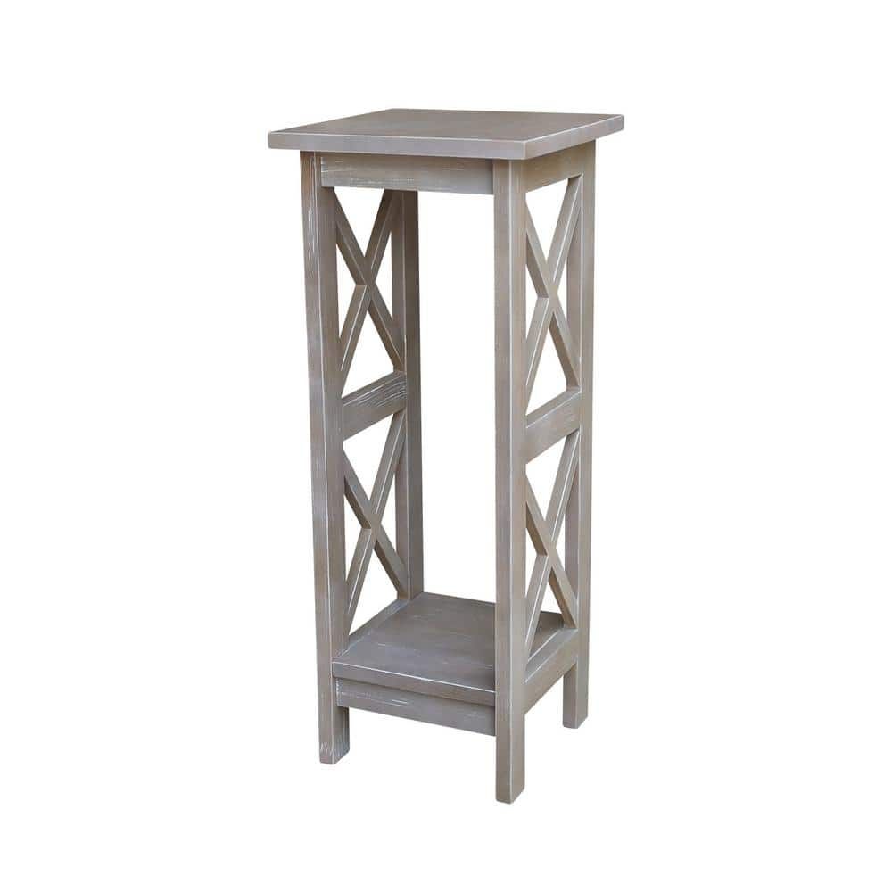 International Concepts Weathered 30 In. H Gray X Sided Plant Stand  Ot09 3070x – The Home Depot With Weathered Gray Plant Stands (Photo 5 of 15)