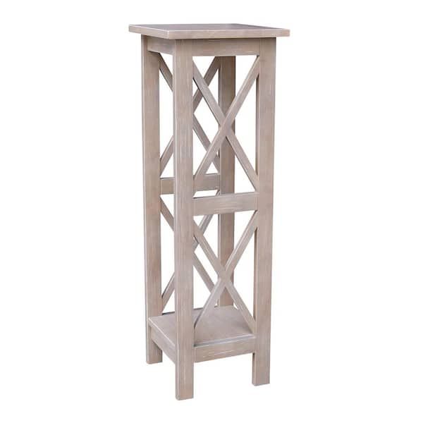 International Concepts Weathered Taupe Gray Solid Wood 36 In. X Sided Plant  Stand Ot09 3069x – The Home Depot In Weathered Gray Plant Stands (Photo 13 of 15)