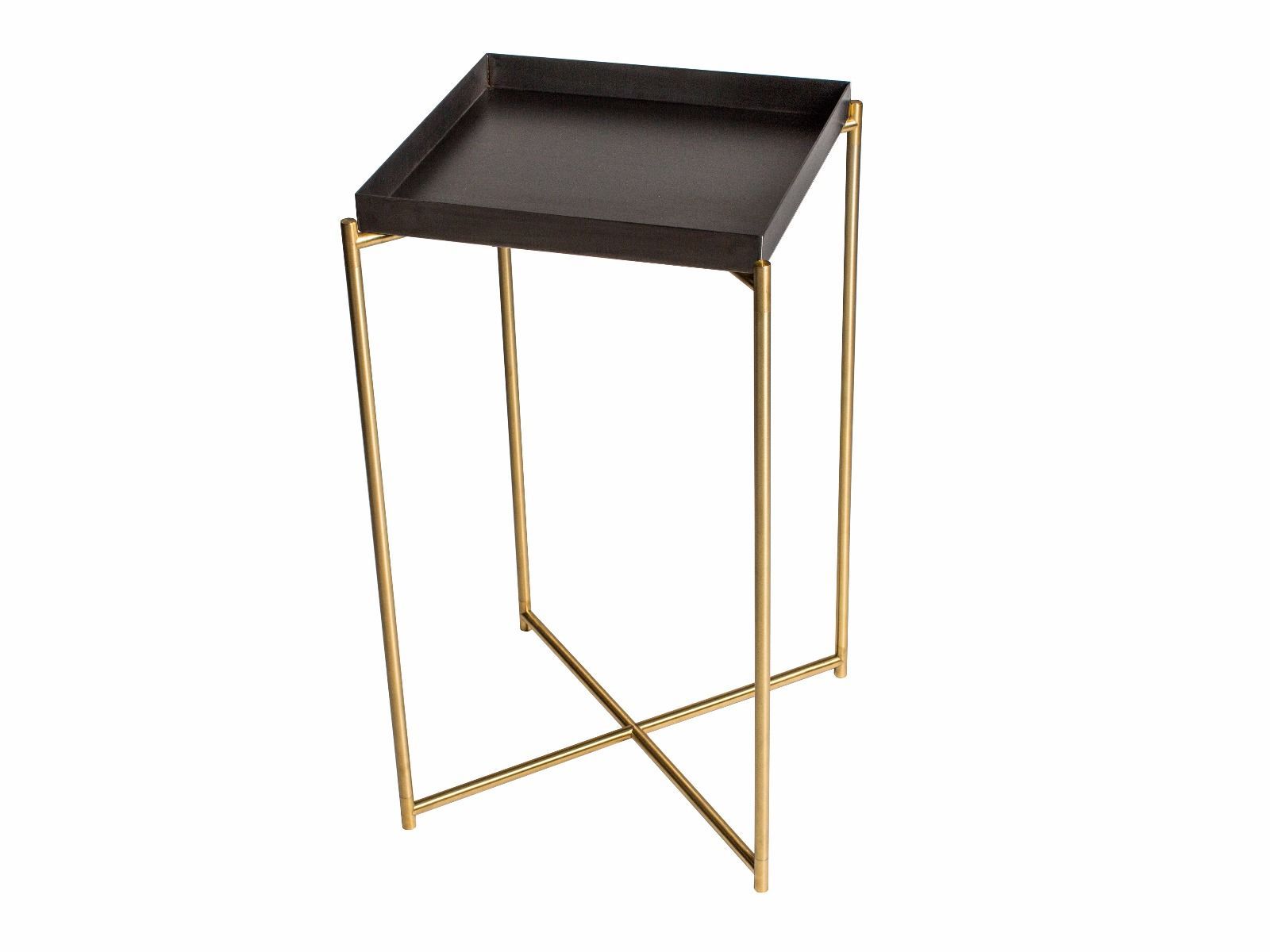 Iris Square Plant Stand | Gun Metal Tray Top & Brass Frame Inside Square Plant Stands (Photo 2 of 15)
