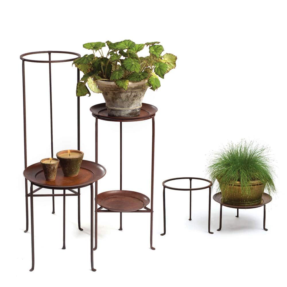 Iron Plant Stands – 12" Diameter – Campo De' Fiori – Naturally Mossed Terra  Cotta Planters, Carved Stone, Forged Iron, Cast Bronze, Distinctive  Lighting, Zinc And More For Your Home And Garden. For Iron Plant Stands (Photo 1 of 15)