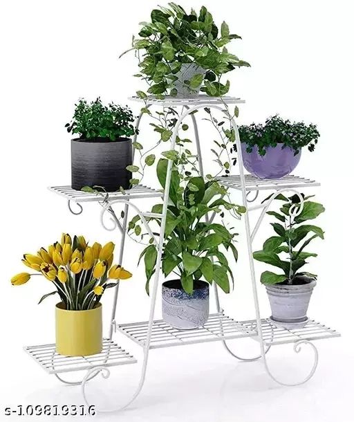 Kingwood Enterprises 6 Tier Plant Stands For Indoors And Outdoors, Flower  Pot Holder Shelf For Multi Pertaining To 32 Inch Plant Stands (View 14 of 15)