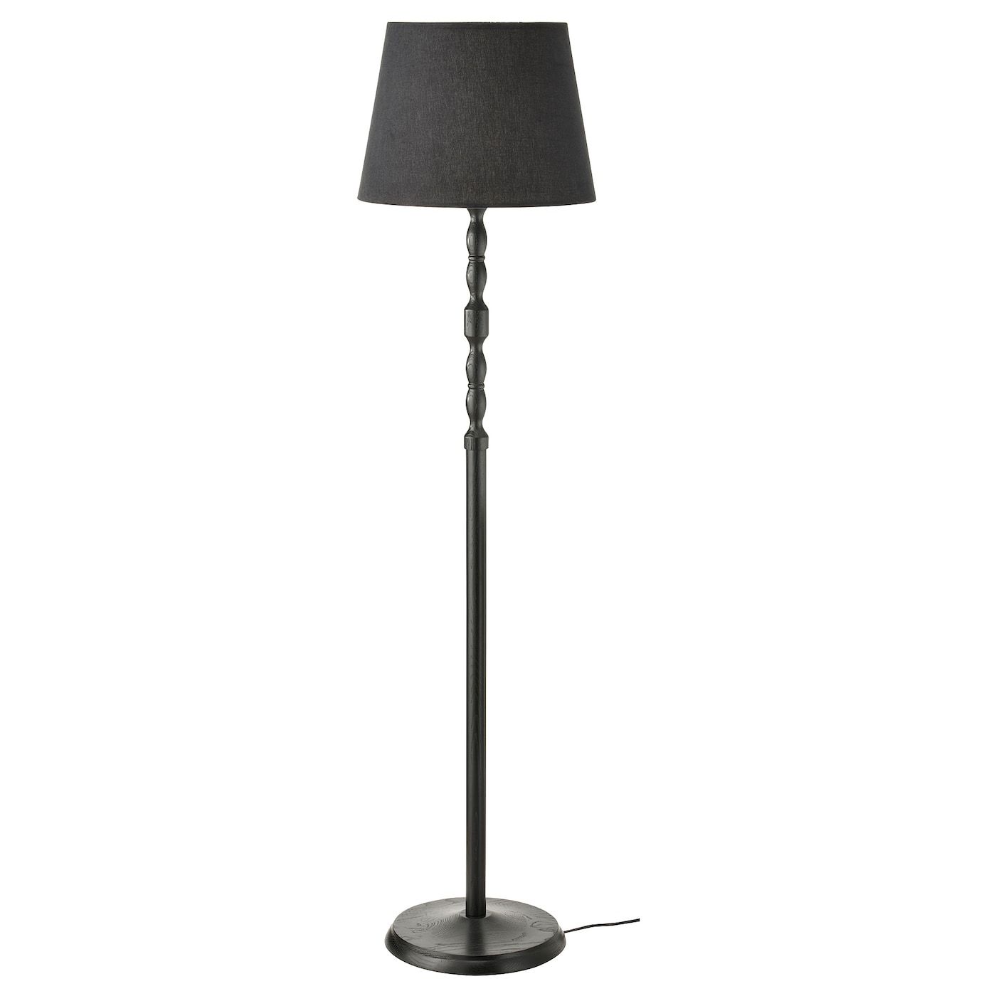 Kinnahult Floor Lamp, Black Ash/black, 150 Cm – Ikea Intended For Black Floor Lamps (View 7 of 15)