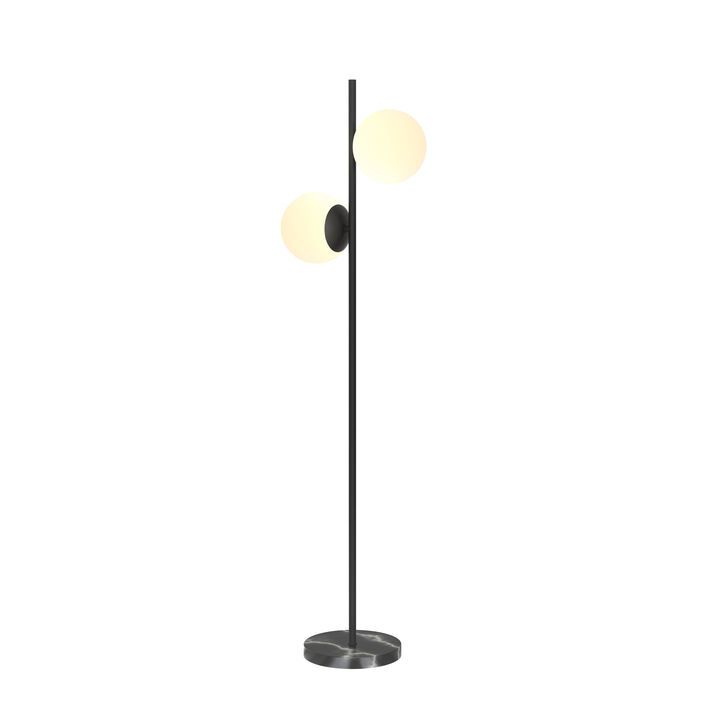 Lights | Lamps | Floor Lamps | Castell 2 Globe Floor Lamp, Matte Black Throughout Globe Floor Lamps (View 6 of 15)