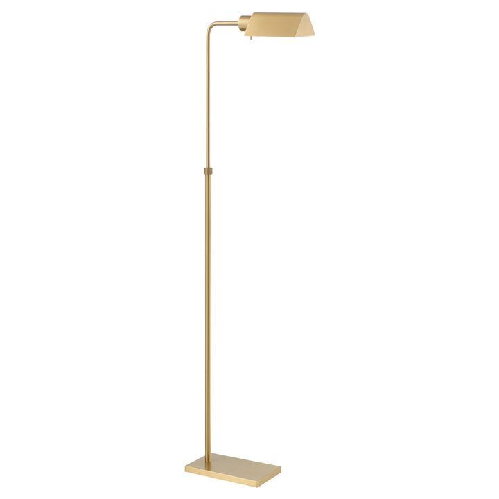 Lights | Lamps | Floor Lamps | Harrison Pharmacy Floor Lamp, Satin Brass Within Brass Floor Lamps (View 8 of 15)