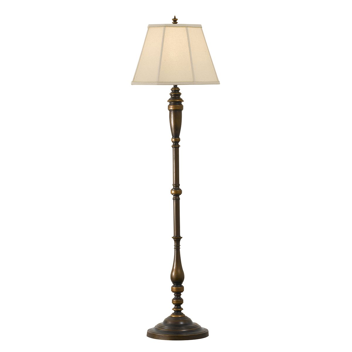 Lincolndale 1 Light Floor Lamp – Fe Lincolndale Fl – Elstead Lighting Ltd Within Textured Linen Floor Lamps (View 4 of 15)