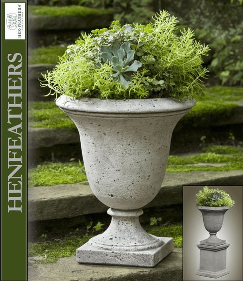 Linwood Urn – Henfeathers With Greystone Plant Stands (Photo 10 of 15)
