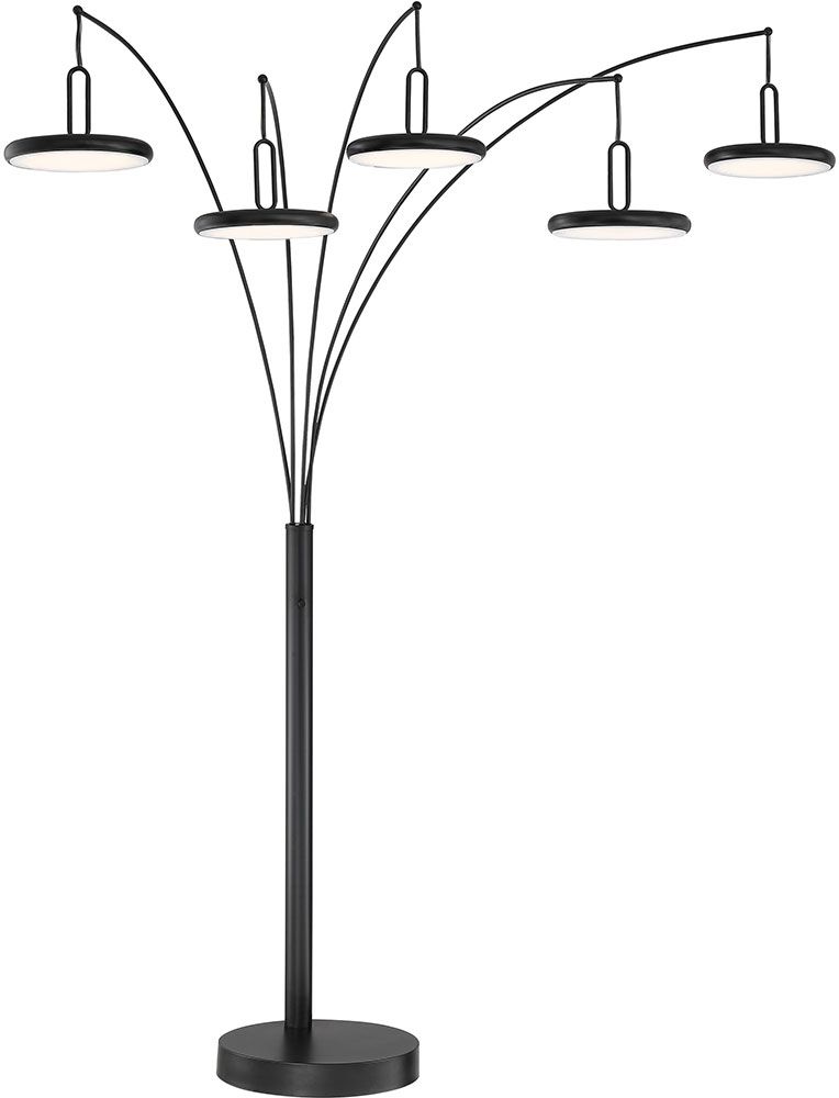 Lite Source Ls 83279blk Sailee Contemporary Black Led Arc Floor Lamp Light  – Ls Ls 83279blk In 74 Inch Floor Lamps (Photo 8 of 15)