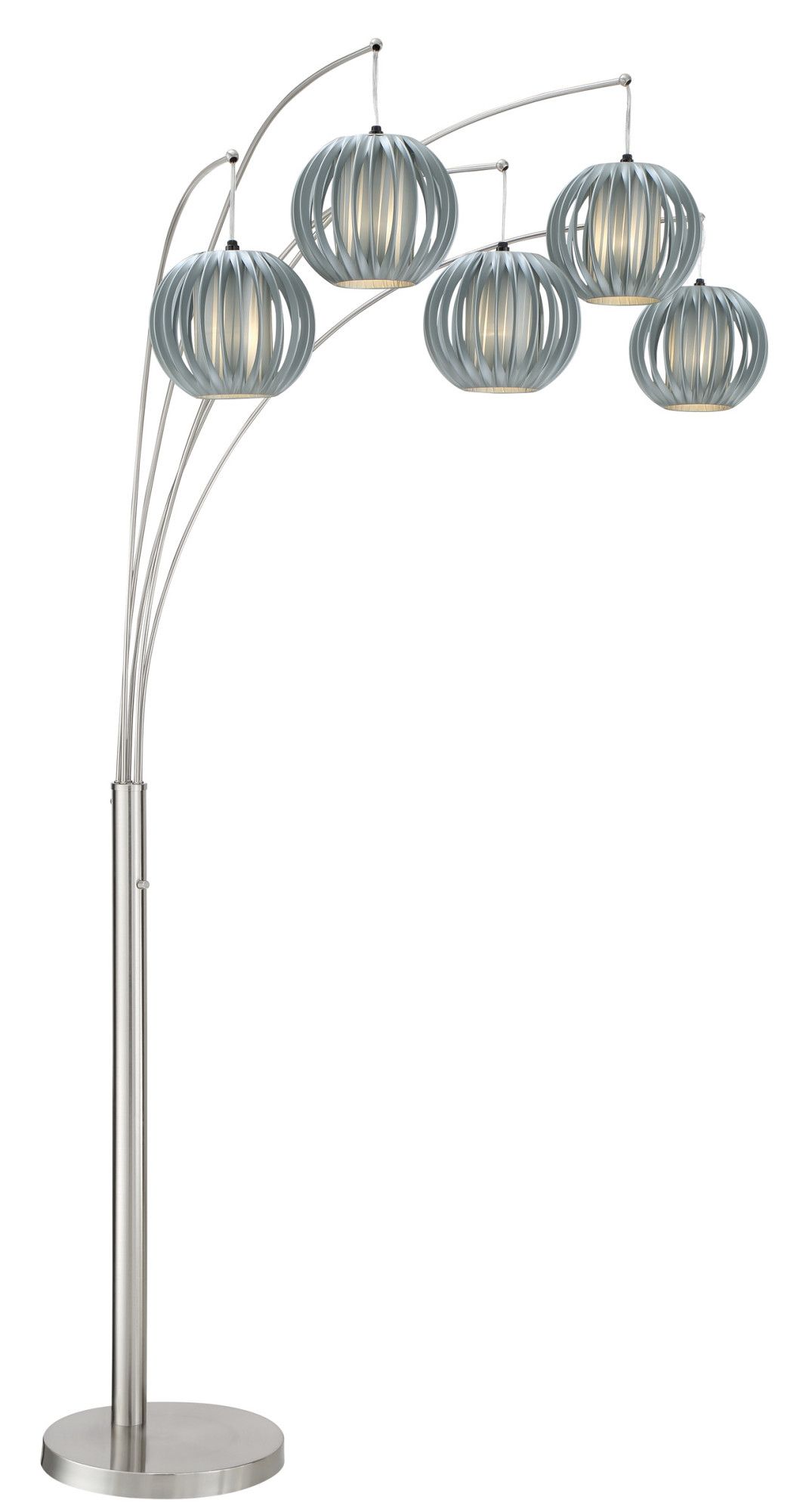 Lite Source Ls 8872 Deion 5 Light 90" Tall Arc And Tree Floor Lamp – Grey –  Walmart Intended For 5 Light Arc Floor Lamps (Photo 13 of 15)