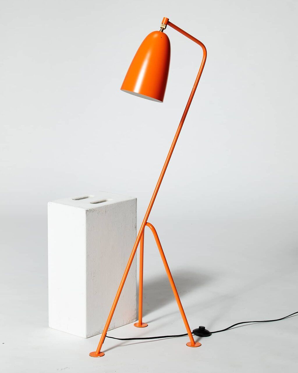 Lt224 Pulp Orange Grasshopper Floor Lamp Prop Rental – Acme Brooklyn With Orange Floor Lamps (Photo 12 of 15)