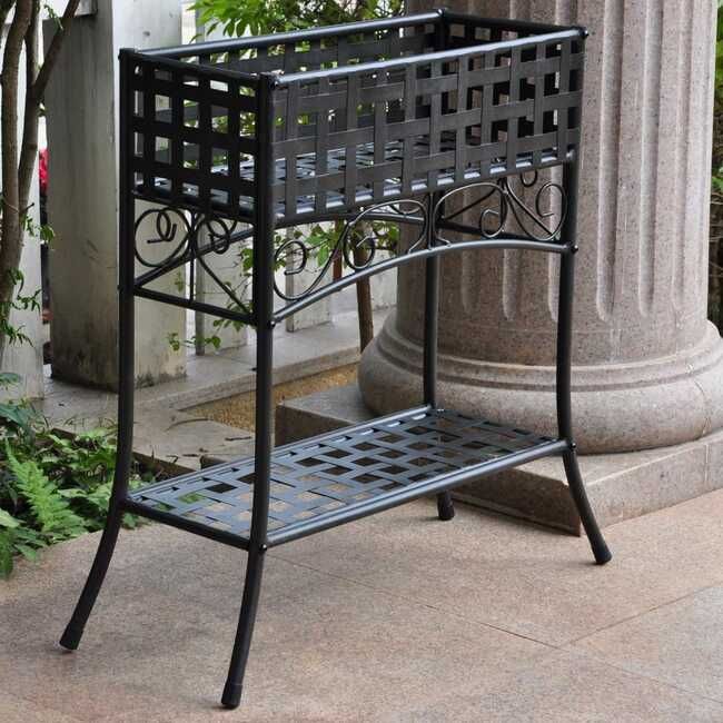 Madison Rectangular Iron Plant Stand (available In 5 Colors), Outdoor  Furniture: Farm And Ranch Depot Intended For Iron Plant Stands (View 11 of 15)