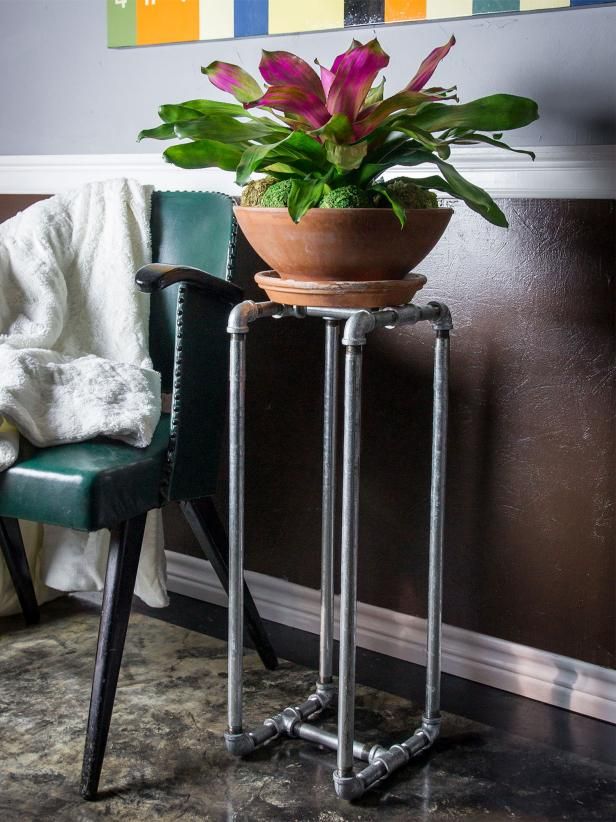 Make A Diy Plant Stand | Hgtv With Regard To Industrial Plant Stands (Photo 3 of 15)