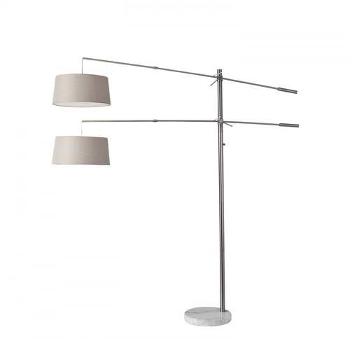 Manhattan Two Arm Arc Lampadesso Furniture Inside 2 Arm Floor Lamps (View 8 of 15)
