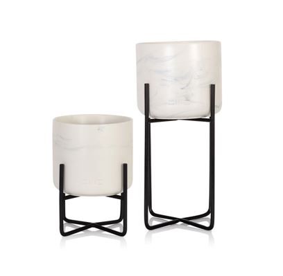 Marble Plant Stand | Pots For Indoor Houseplants | Uk Delivery For Black Marble Plant Stands (Photo 6 of 15)