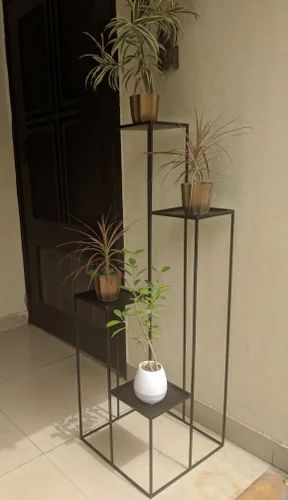 Metal Planter Stands (black, Powder Coated)  30% Discount At Rs 5500 |  Garden Planters In Gurgaon | Id: 15574524991 For Powdercoat Plant Stands (Photo 3 of 15)