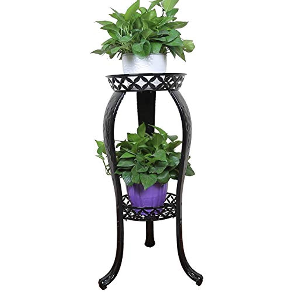 Metal Potted Plant Stand, 32inch Rustproof Decorative Flower Pot Rack With  Indoor Outdoor Iron Art Planter Holders Garden Steel Pots Containers  Supports Corner Display Stand – Walmart For 32 Inch Plant Stands (Photo 2 of 15)