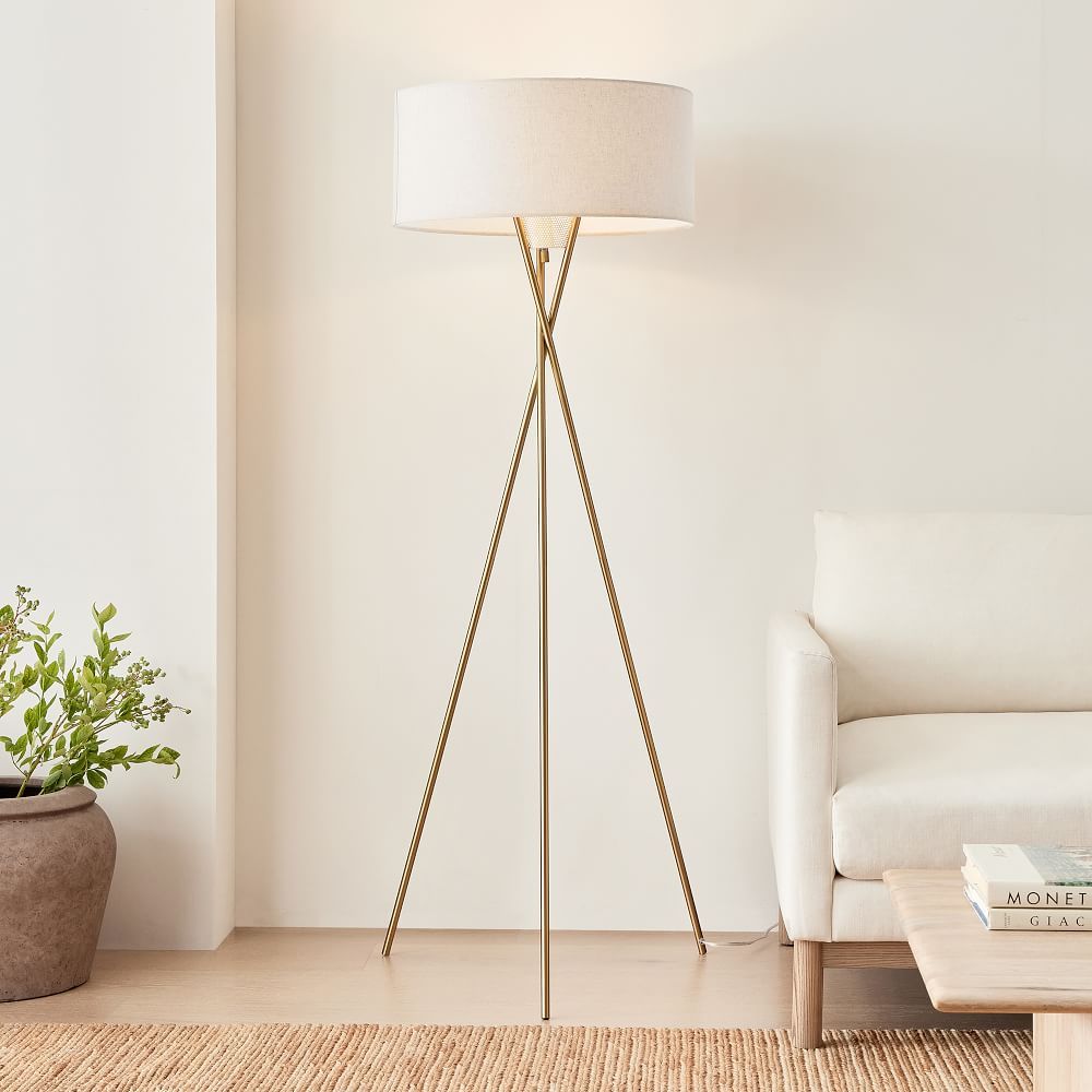 Mid Century Tripod Floor Lamp Intended For Tripod Floor Lamps (Photo 5 of 15)