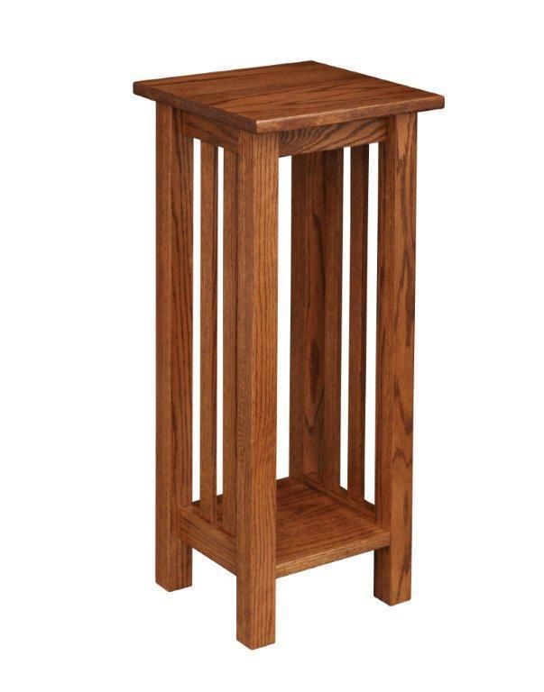 Mission Plant Stand End Table From Dutchcrafters Amish Furniture With Plant Stands With Side Table (View 6 of 15)