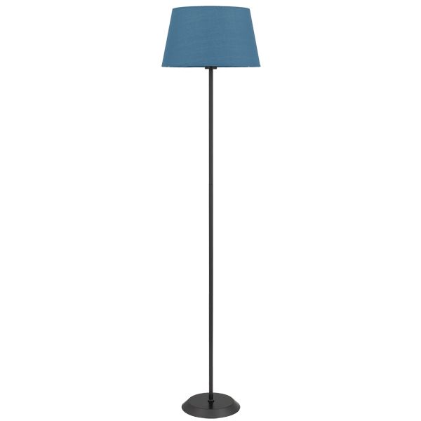Modern Blue Floor Lamps Black Jaxon Fabric Lights Telbix With Regard To Blue Floor Lamps (View 7 of 15)