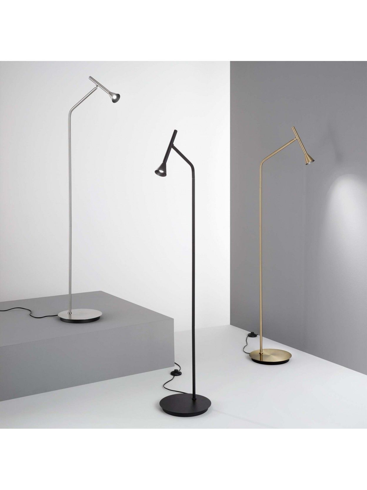 Modern Design Black Led Floor Lamp With 1 Light For Living Room Dl1688 In Black Floor Lamps (View 8 of 15)