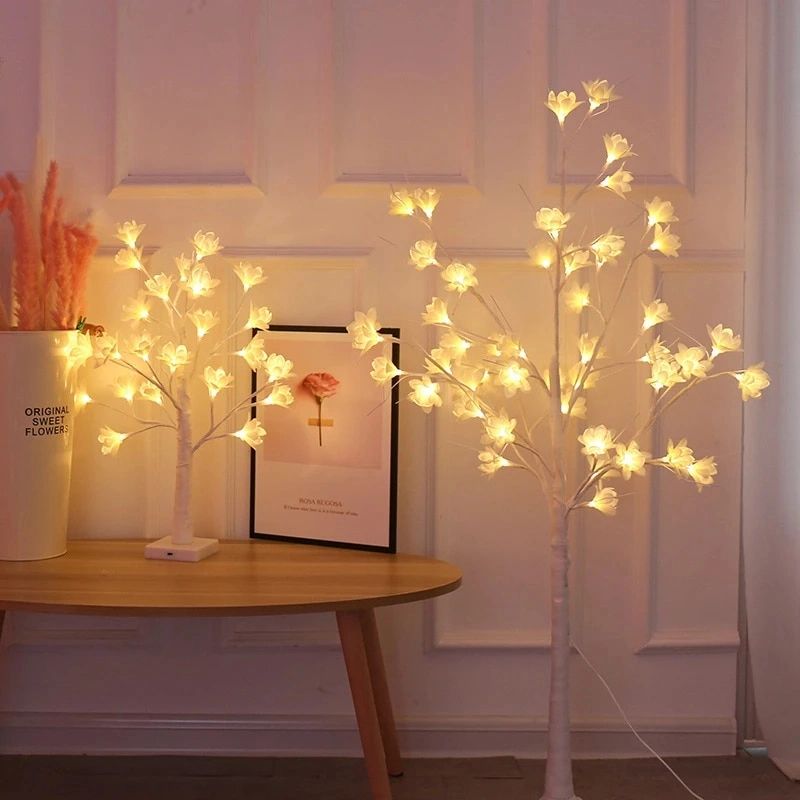 Modern Luminous Tree Floor Lamps Creative Orchid Led Light For Bedroom  Living Room Background Props Indoor Decorative Floor Lamp|floor Lamps| –  Aliexpress Pertaining To Tree Floor Lamps (Photo 12 of 15)