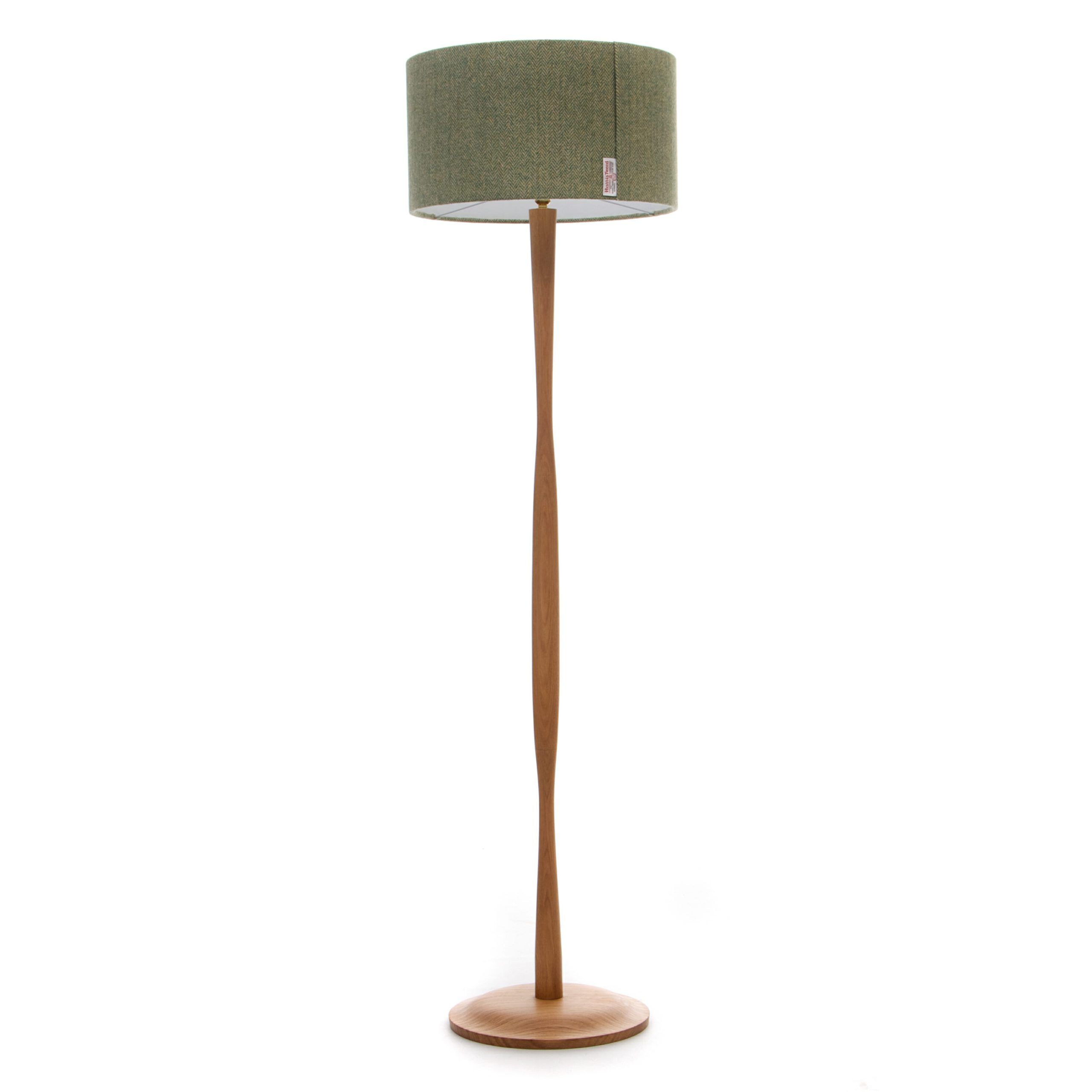 Modern Oak Floor Lamp | Wooden Floor Lamp Handmade In The Uk Intended For Oak Floor Lamps (Photo 4 of 15)