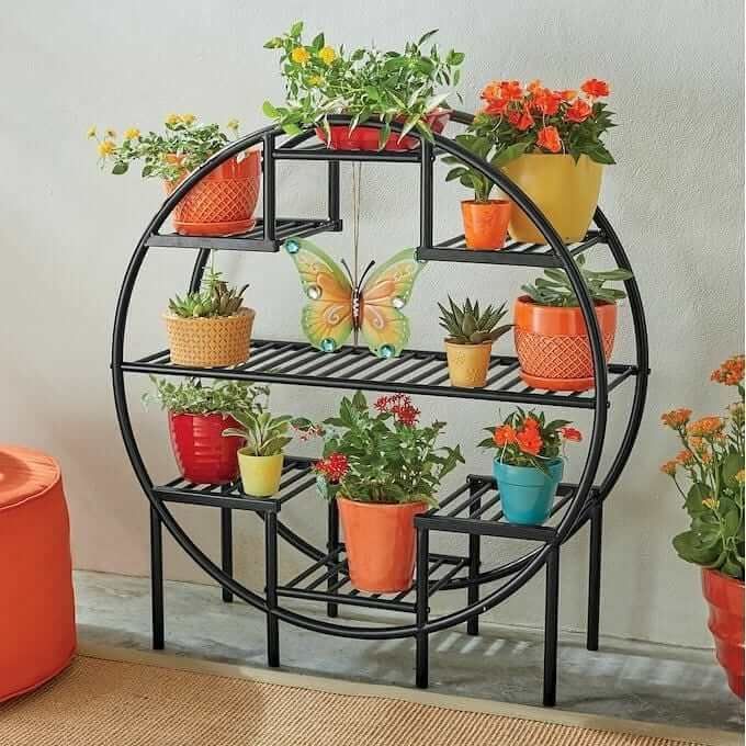 Modern Plant Shelf Ideas For Small Space – Engineering Discoveries |  Комнатные Растения Декор, Полки Под Растения, Декор Из Растений Regarding Ring Plant Stands (Photo 14 of 15)