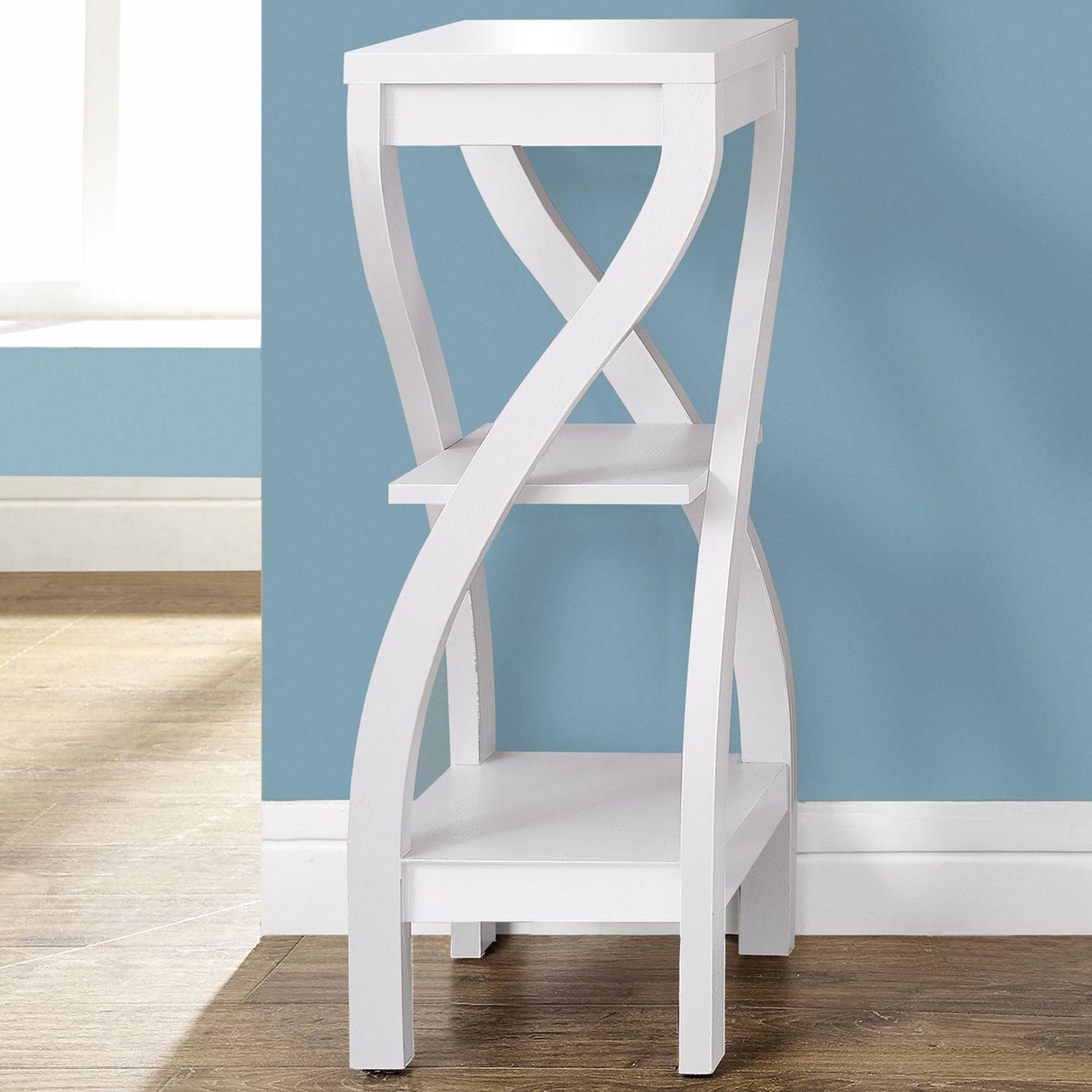 Monarch Specialties 32" Plant Stand In White | Nebraska Furniture Mart Throughout White 32 Inch Plant Stands (Photo 9 of 15)