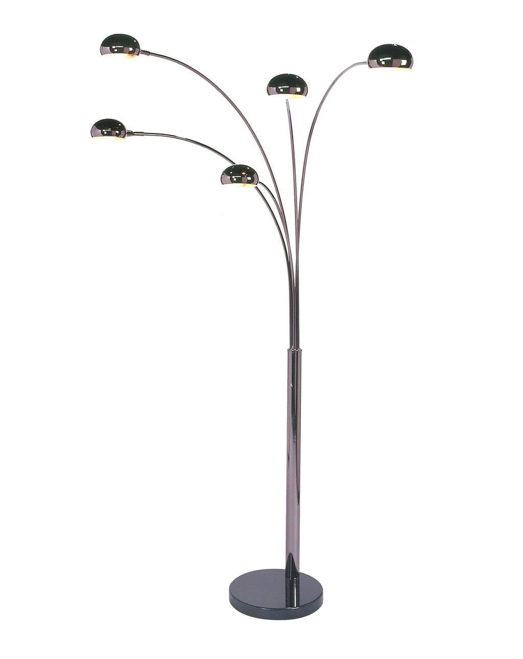 Mushroom 5 Light Arc Floor Lamp – 5 Arm Arc Lamp | Nova Of California Throughout 5 Light Arc Floor Lamps (View 2 of 15)