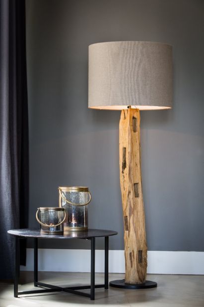 Natural Wooden Floor Lamp For Oak Floor Lamps (View 3 of 15)