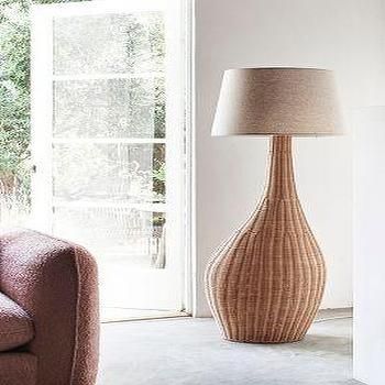 Natural Woven Rattan Floor Lamp Inside Woven Cane Floor Lamps (View 7 of 15)
