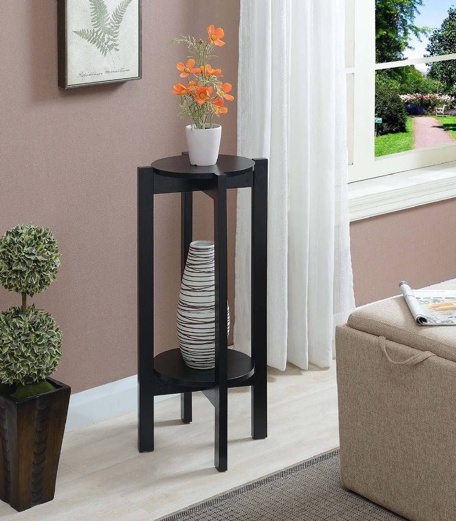 Newport Deluxe Plant Stand – Convenience Concepts 121152bl Pertaining To Deluxe Plant Stands (View 1 of 15)
