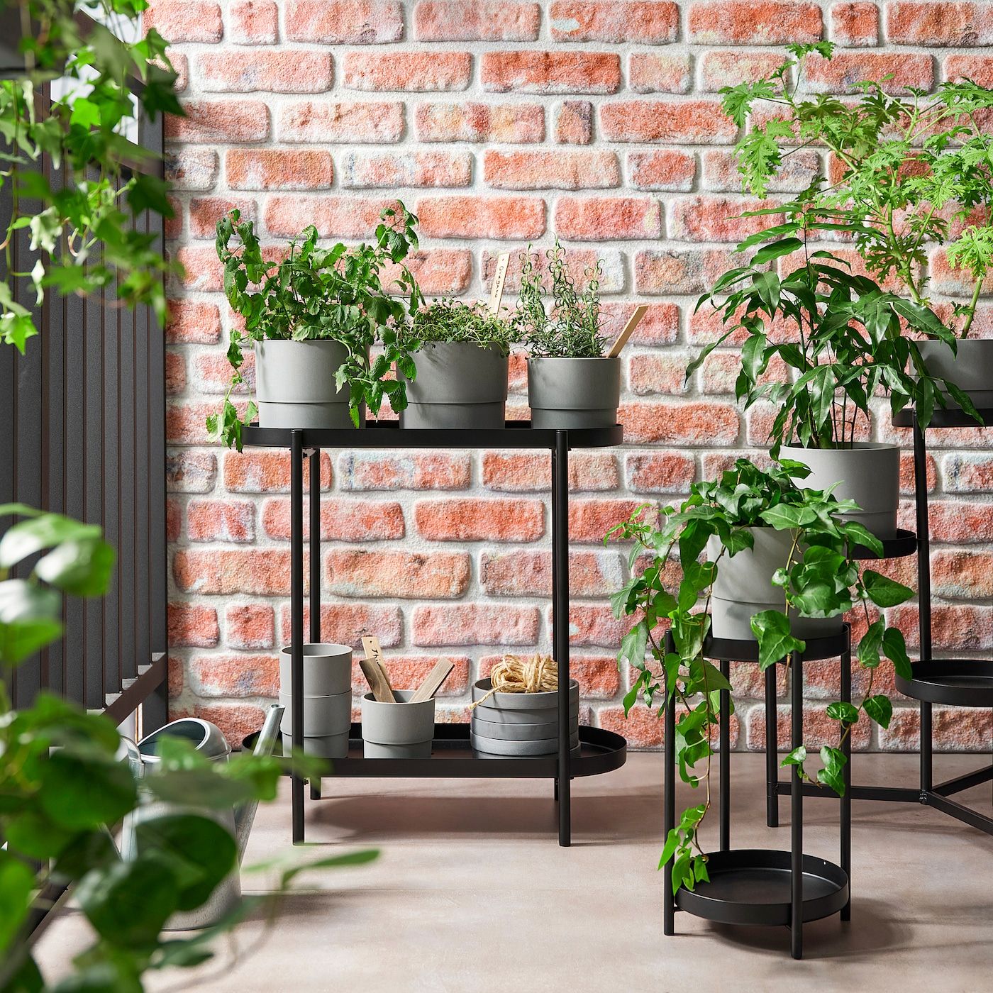 Olivblad Plant Stand, Indoor/outdoor Black, 22" – Ikea Inside Patio Flowerpot Stands (Photo 4 of 15)